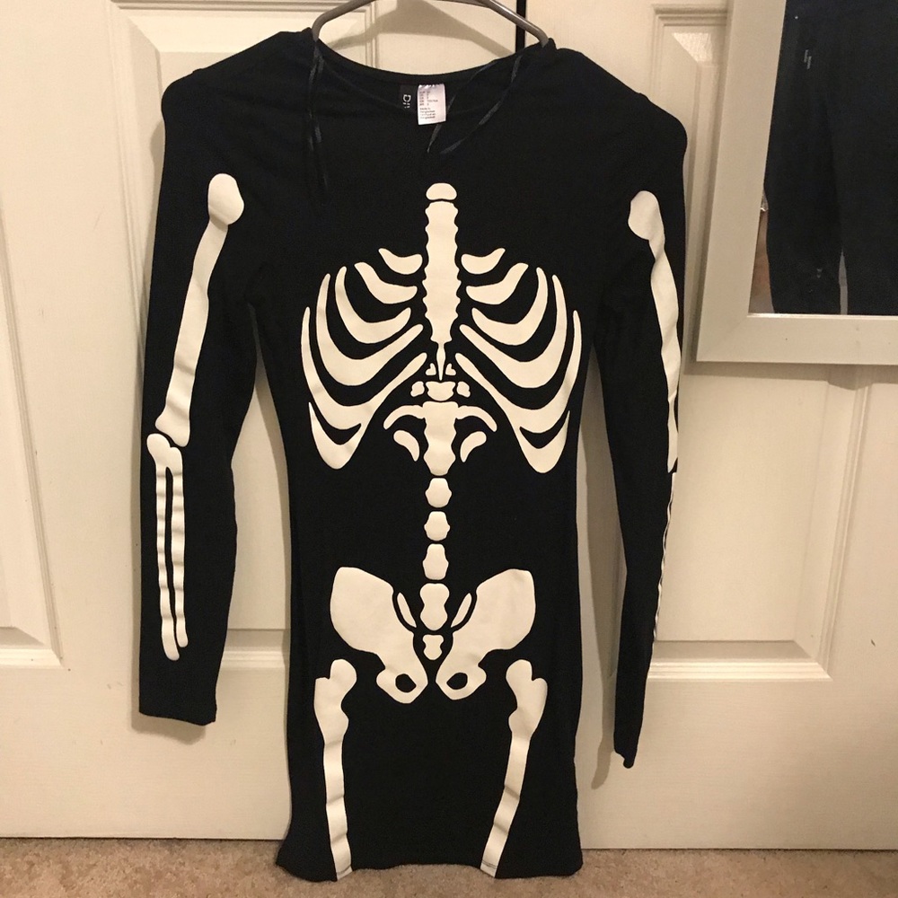 Skeleton bodycon dress